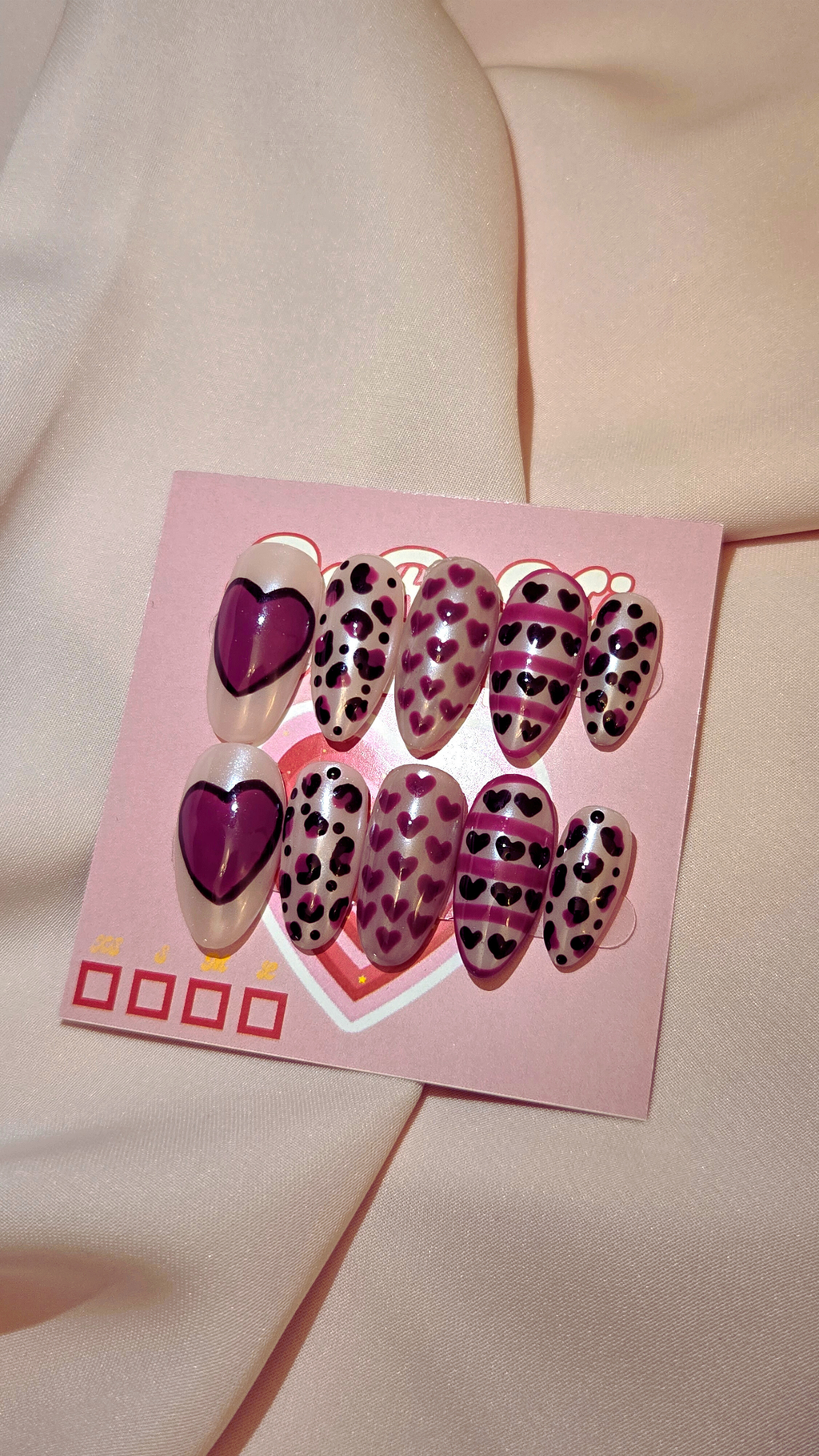 Sweetheart Drip Press On Nail Set