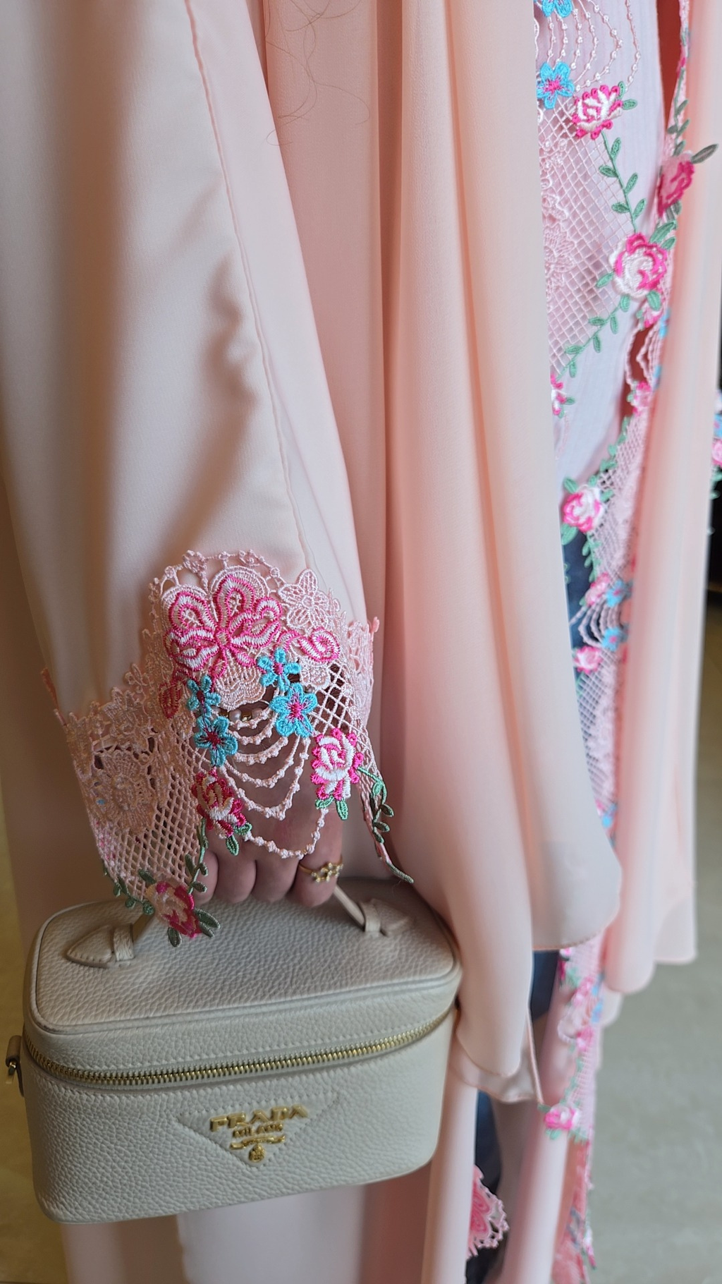 Simply Abaya In Flower Garden Pink Edition