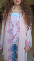 Simply Abaya In Flower Garden Pink Edition