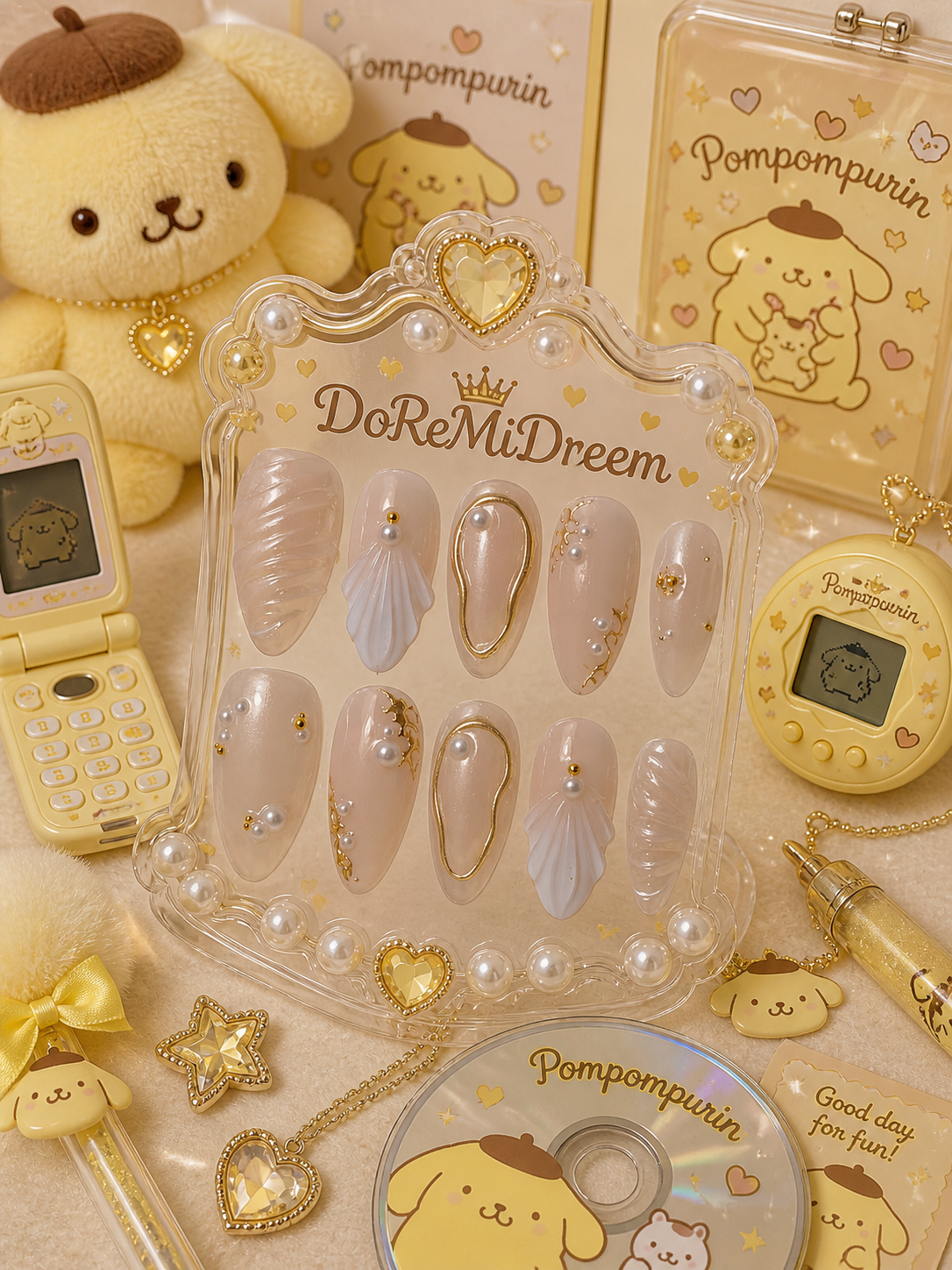 Golden Summer Press On Nail Set