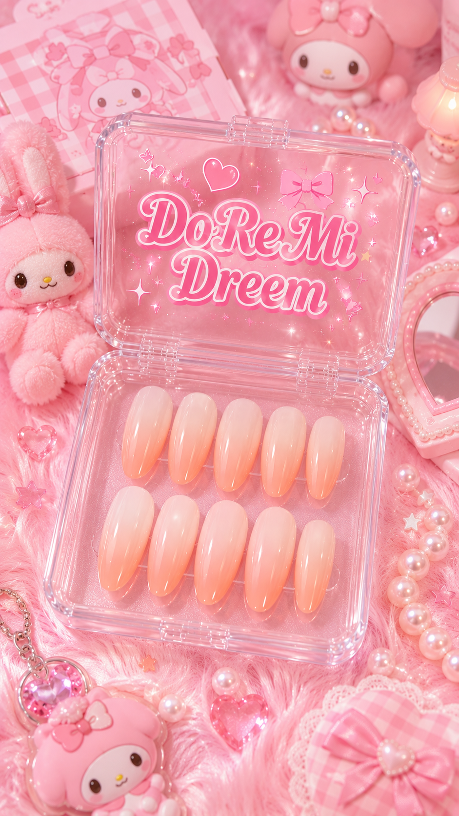 Pink Blush Press On Nail Set